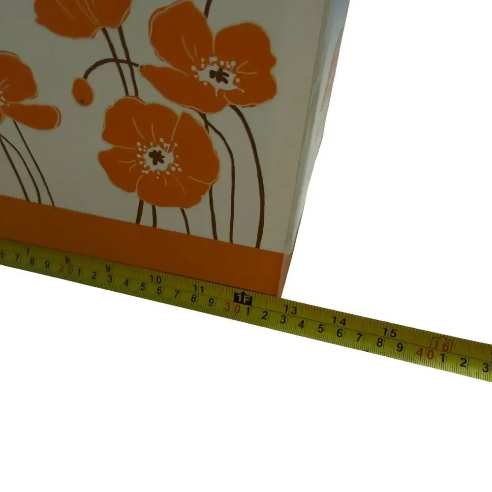 Poppy Greeting Card Box With Dividers and Cards Vintage 70s Birthday Blank Gift